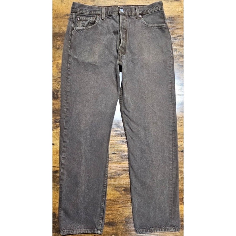 VTG Levi's 501 XX Jeans Mens 34x31  Brown Dark Wash‎  Pants 90s Made In USA
